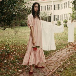 Doen Mariposa dress in Sunset Pink size Small